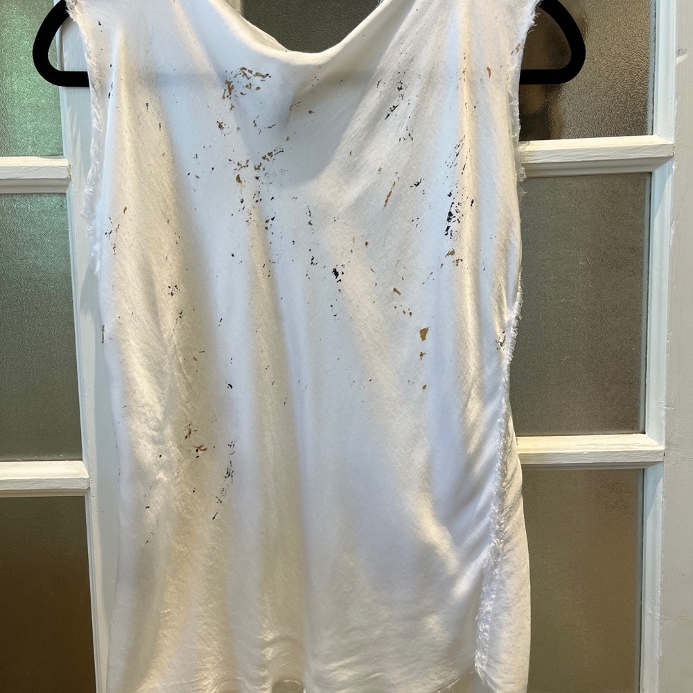 White Sleeveless Top